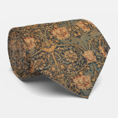 William Morris Kamperfoelie Rijk Behang Stropdas (Opgerold)
