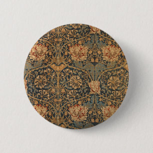 William Morris Kamperfoelie Rijke Behang Ronde Button 5,7 Cm