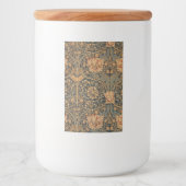 William Morris Kamperfoelie Rijke Behang Voedselcontainer Etiket (Voorkant)