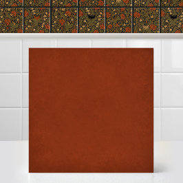 William Morris Kat Acanthus Blad Auburn Accent Tegeltje