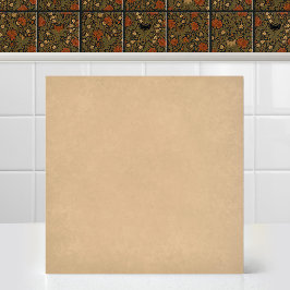 William Morris Kat Acanthus Blad Beige Accent Tegeltje