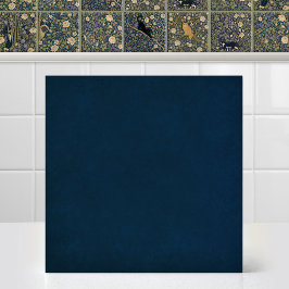 William Morris Kat Baldakijn Boog Accent Zee Blauw Tegeltje