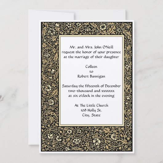  William Morris Kelmscott Floral Border Kaart (Voorkant)