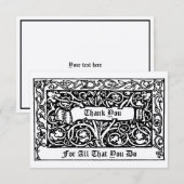 William Morris Kelmscott Hartelijk dank Sjabloon v (Voorkant / Achterkant)