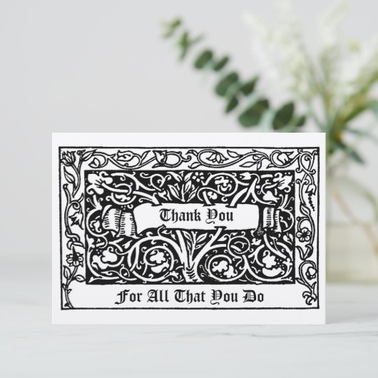 William Morris Kelmscott Hartelijk dank Sjabloon v (Staand voorkant)