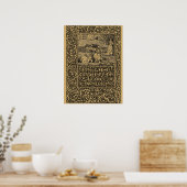 William Morris Kelmscott Pers pagina 1896 Poster (Keuken)
