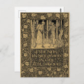 William Morris Kelmscott Press page 1896 Briefkaart (Voorkant / Achterkant)