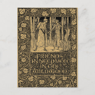 William Morris Kelmscott Press page 1896 Briefkaart