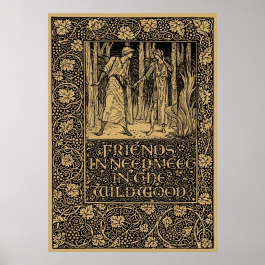 William Morris Kelmscott Press page 1896 Poster (Voorkant)