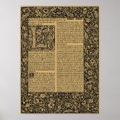 William Morris Kelmscott Press page 1896 Poster (Voorkant)