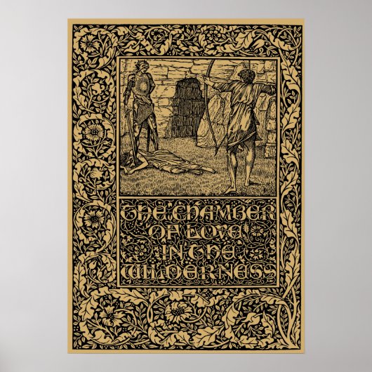 William Morris Kelmscott Press page 1896 Poster (Voorkant)