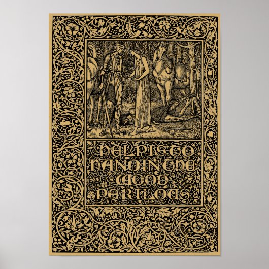 William Morris Kelmscott Press page 1896 Poster (Voorkant)