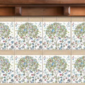 William Morris Kelmscott Tree Nouveau Birds Tegeltje