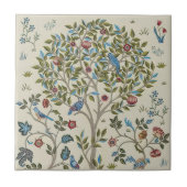 William Morris Kelmscott Tree Nouveau Birds Tegeltje (Voorkant)