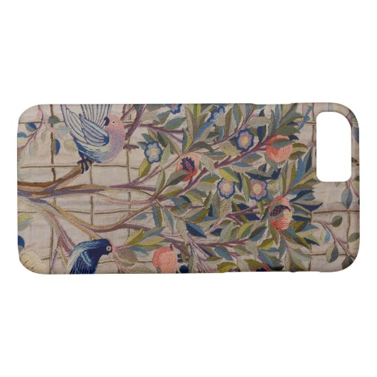 William Morris Kelmscott Trellis Embroidery Case-Mate iPhone Case (Achterkant (Horizontaal))