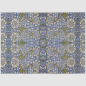 William Morris Kennet Blauw Wit Bloemen Decoupage Tissuepapier (Voorkant)