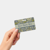 William Morris Kennet Bloem Behang Blauw Goud Badge (Handheld)