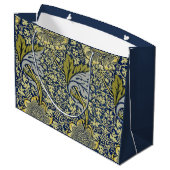 William Morris Kennet Bloem Behang Blauw Goud Groot Cadeauzakje (Achterkant Gekanteld)