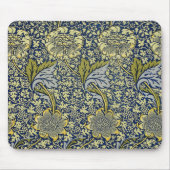 William Morris Kennet Bloem Behang Blauw Goud Muismat (Voorkant)