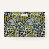 William Morris Kennet Floral Behang Blauw Badge (Achterkant)
