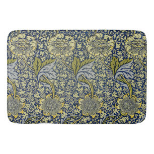 William Morris Kennet Floral Behang Blauw Badmat