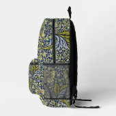 William Morris Kennet Floral Behang Blauw Bedrukte Rugzak (Rechts)