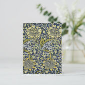 William Morris Kennet Floral Behang Blauw Briefkaart (Staand voorkant)