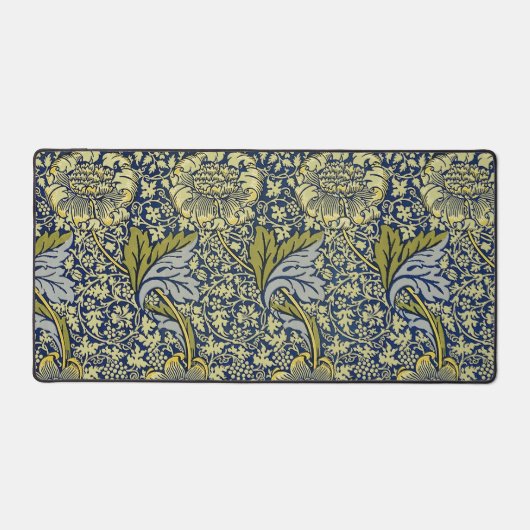 William Morris Kennet Floral Behang Blauw Bureaumat (Voorkant)