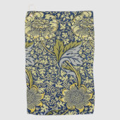 William Morris Kennet Floral Behang Blauw Golfhanddoek (Voorkant)