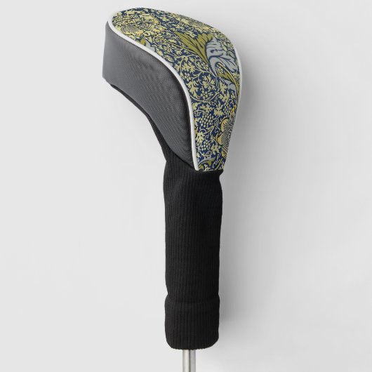 William Morris Kennet Floral Behang Blauw Golfheadcover (Schuin)