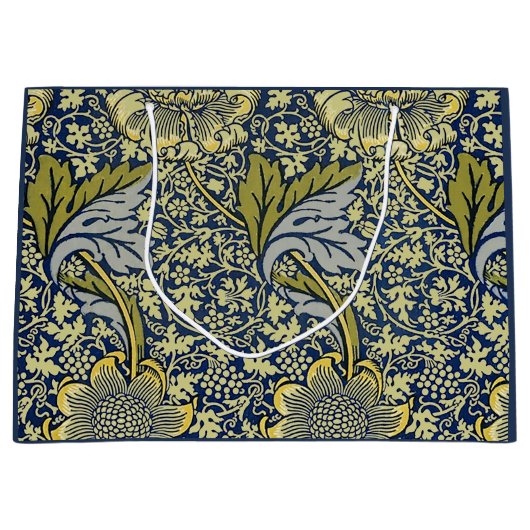 William Morris Kennet Floral Behang Blauw Groot Cadeauzakje (Voorkant)