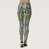 William Morris Kennet Floral Behang Blauw Leggings (Achterkant)