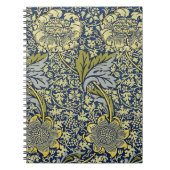 William Morris Kennet Floral Behang Blauw Notitieboek (Voorkant)