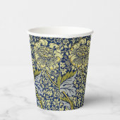 William Morris Kennet Floral Behang Blauw Papieren Bekers (Rechts)