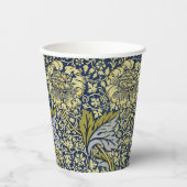 William Morris Kennet Floral Behang Blauw Papieren Bekers (Voorkant)