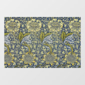 William Morris Kennet Floral Behang Blauw Raamsticker (Vel)