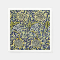 William Morris Kennet Floral Behang Blauw