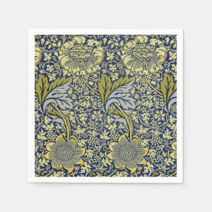 William Morris Kennet Floral Behang Blauw Servet