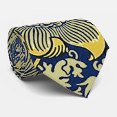 William Morris Kennet Floral Behang Blauw Stropdas (Opgerold)