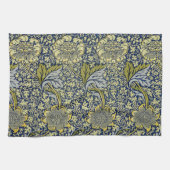 William Morris Kennet Floral Behang Blauw Theedoek (Horizontaal)