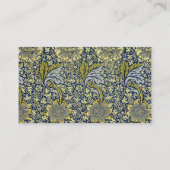 William Morris Kennet Floral Behang Blauw Visitekaartje (Achterkant)