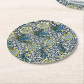 William Morris Kennet Pattern (Blauw) Ronde Kartonnen Onderzetter (Gebogen)