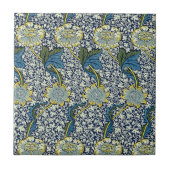 William Morris Kennet Pattern (Blauw) Tegeltje (Voorkant)