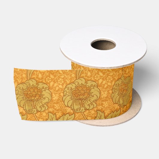 William Morris Kennet Pattern Satijnen Lint (Spoel)