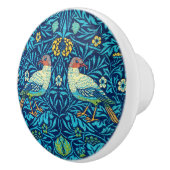 William Morris keramische knop vogels blauw  (Rechts)