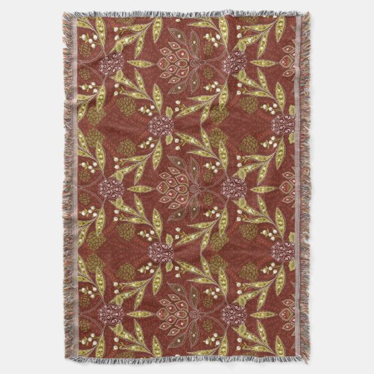 William Morris Kerstmis Deken (Voorkant Verticaal)