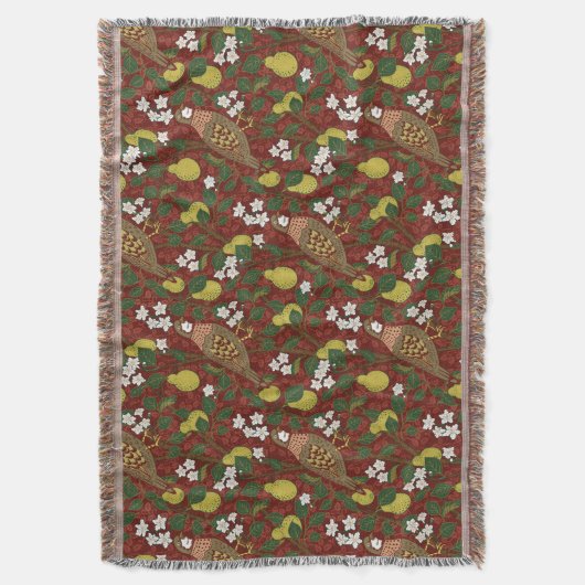 William Morris Kerstmis Deken (Voorkant Verticaal)