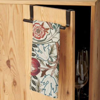 William Morris keukenhanddoek bloemenontwerp
