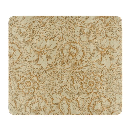 William Morris Klaproos Bloem Behang Snijplank (Voorkant)