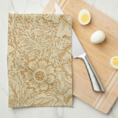 William Morris Klaproos Bloem Behang Theedoek (Quarter Fold)